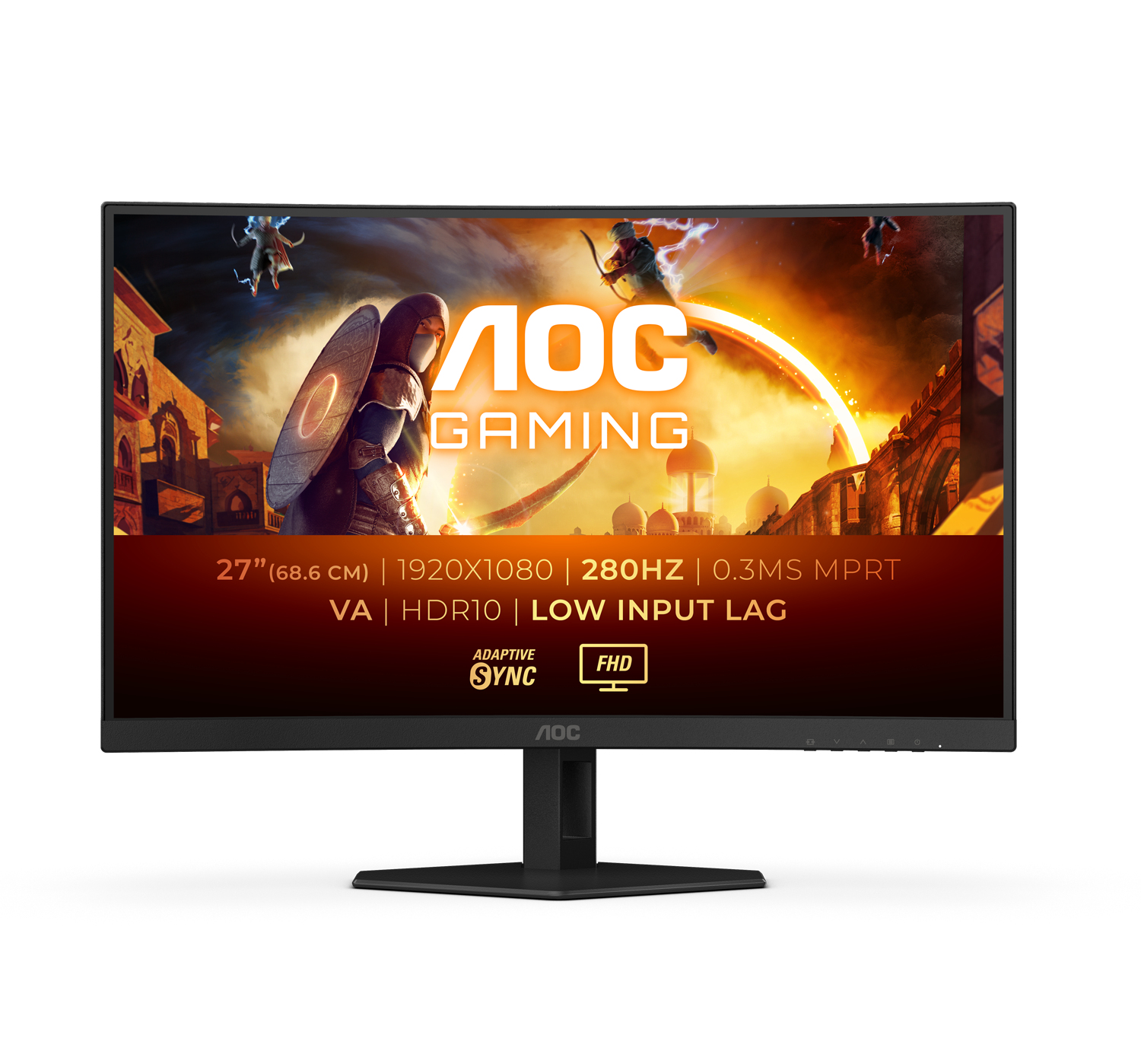 AOC Écran Gaming Incurvé C27G4ZXE 27 Pouces 280Hz