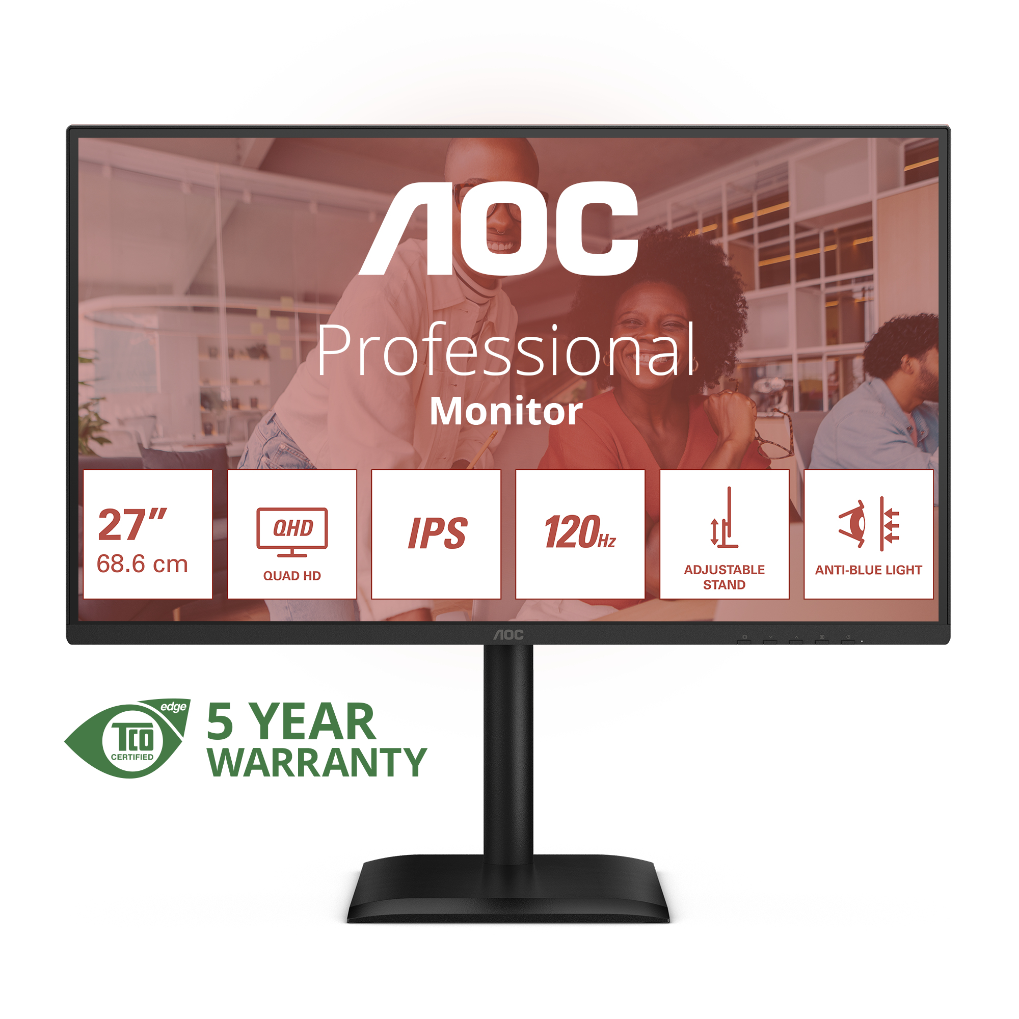 AOC Écran PC Q27E4U 27 Pouces QHD