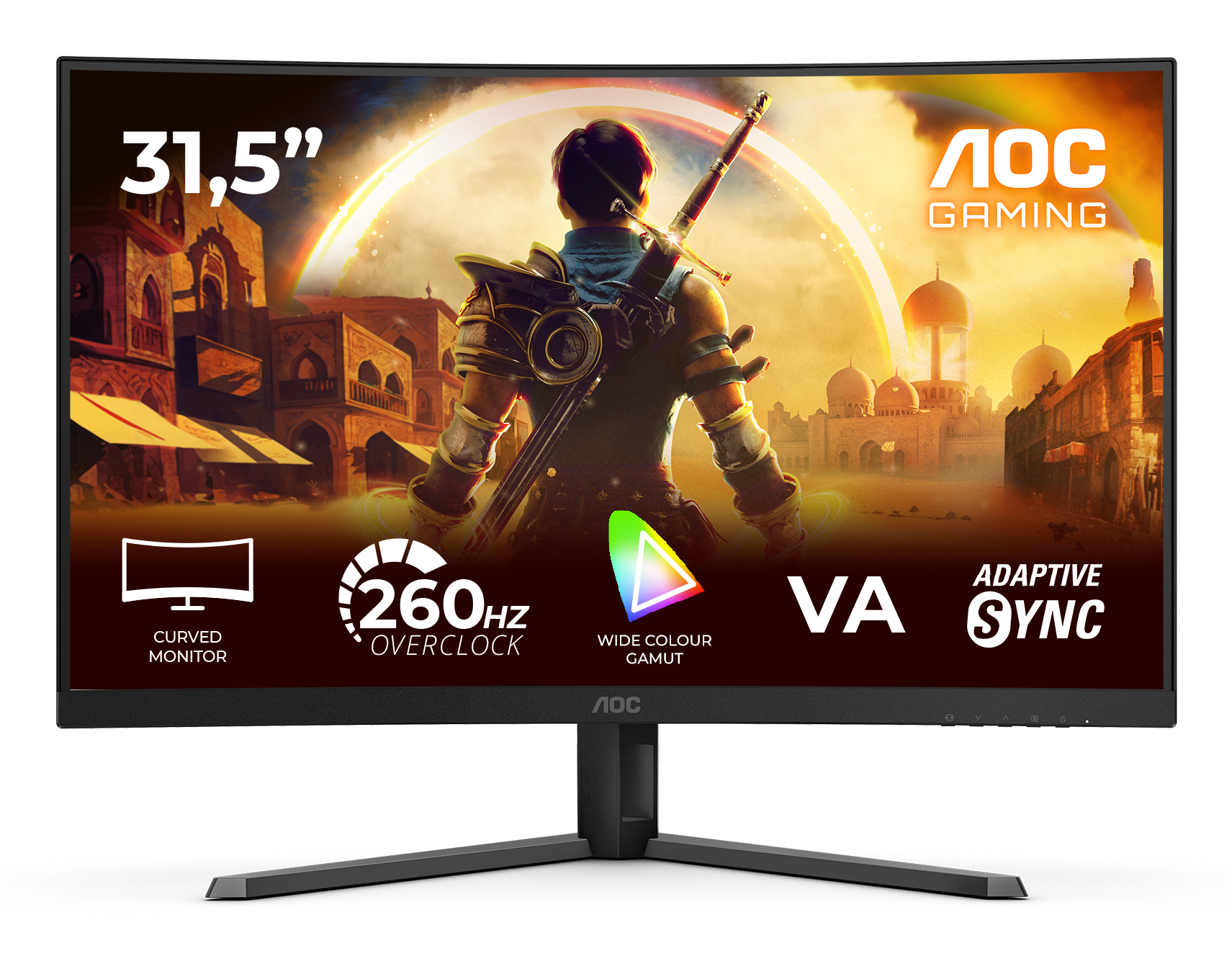 AOC Écran PC Gamer 32 Pouces Dalle VA 240Hz Full HD