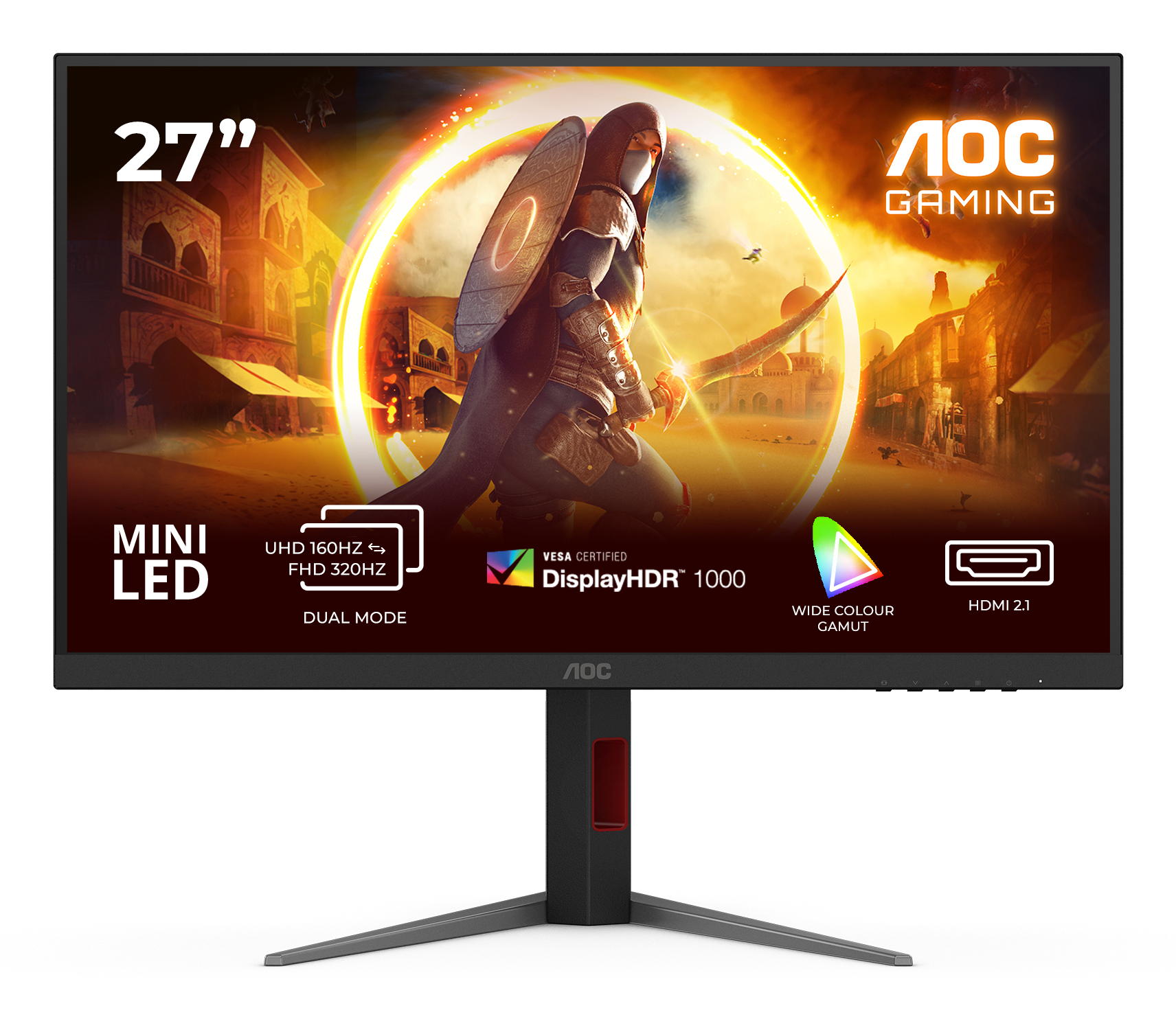 AOC Moniteur Gaming U27G4XM 27 Pouces 4K UHD Mini-LED