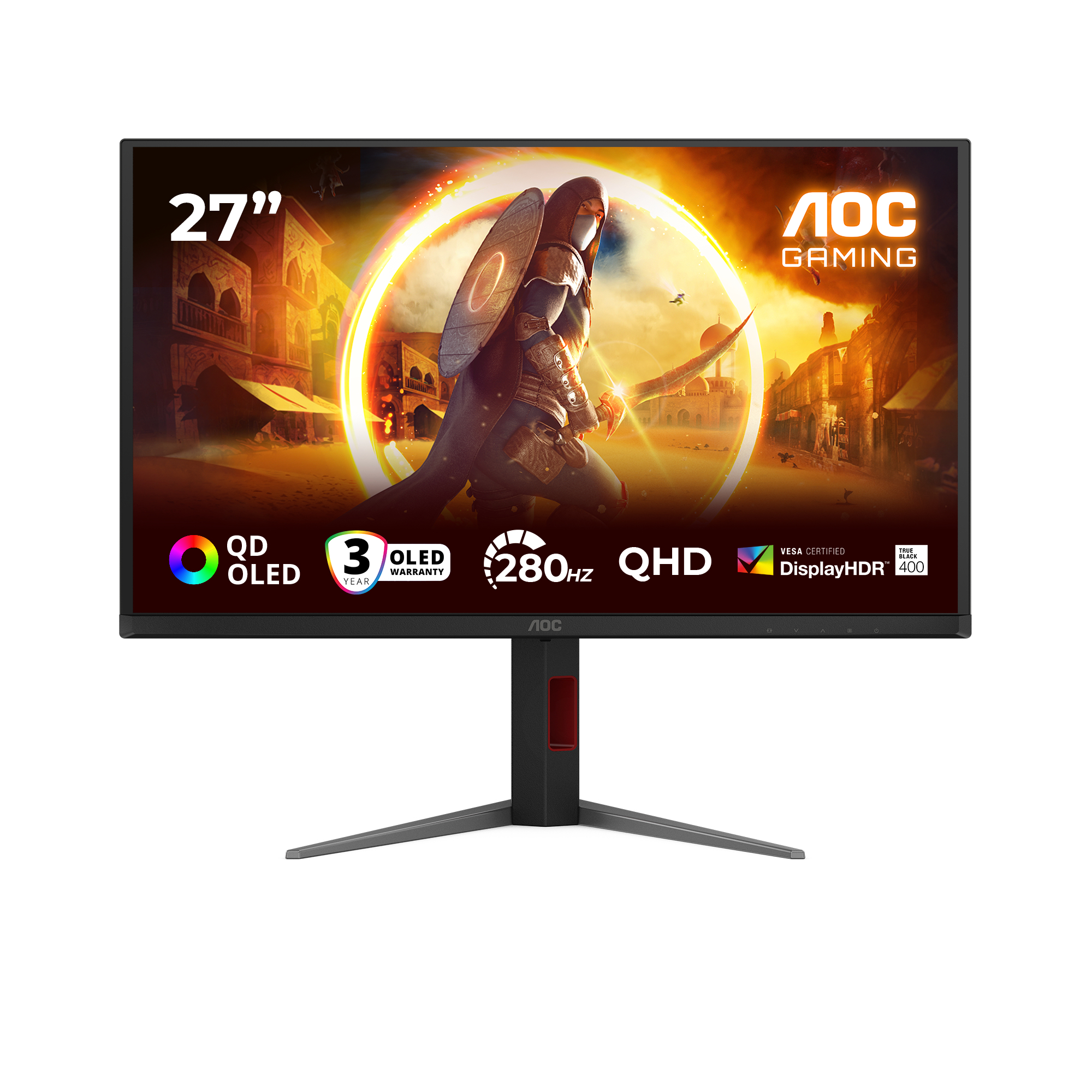 AOC Écran PC Gamer Q27G4ZD 27 Pouces QHD 240Hz
