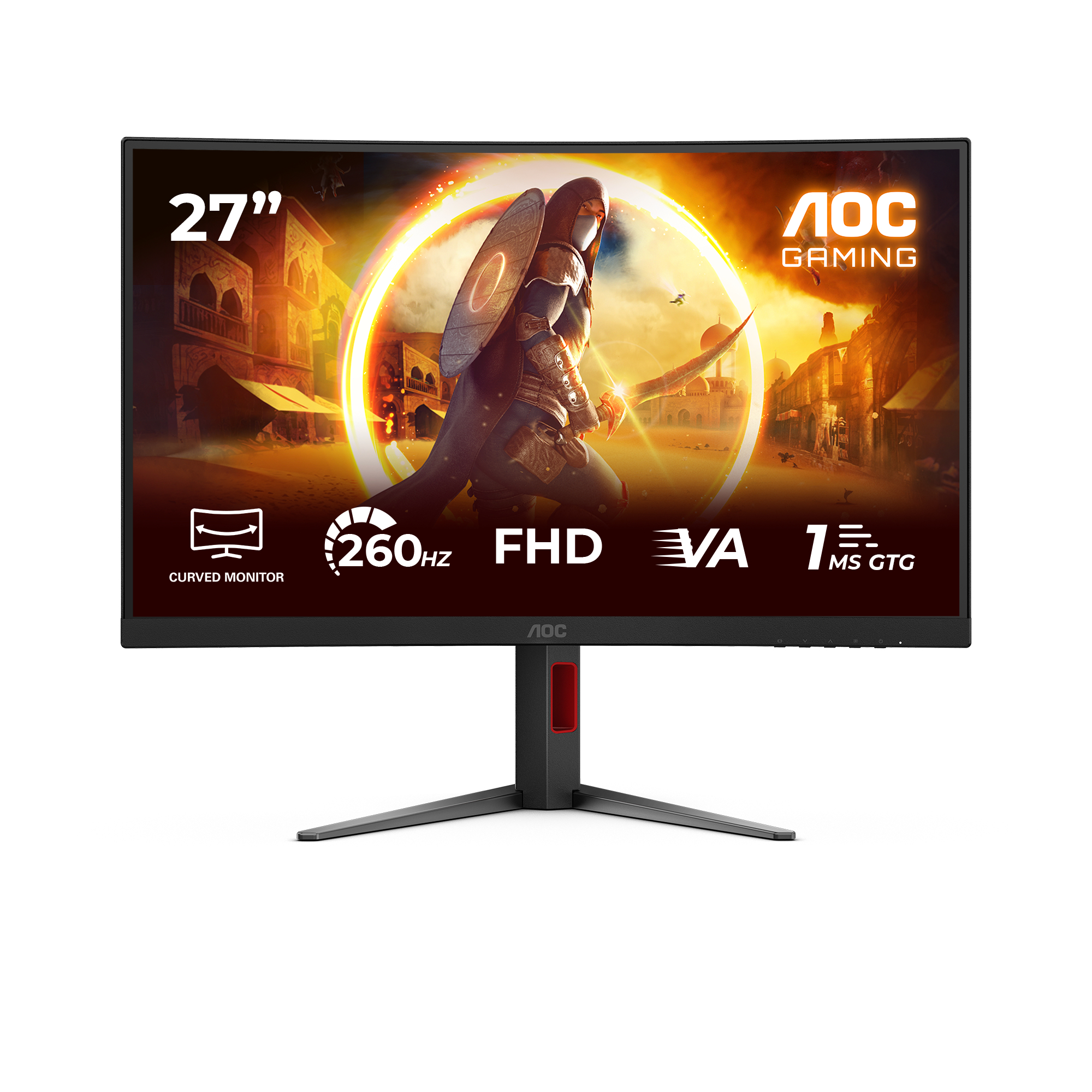 AOC Écran PC Gamer Incurvé C27G4Z2 27 Pouces Full HD