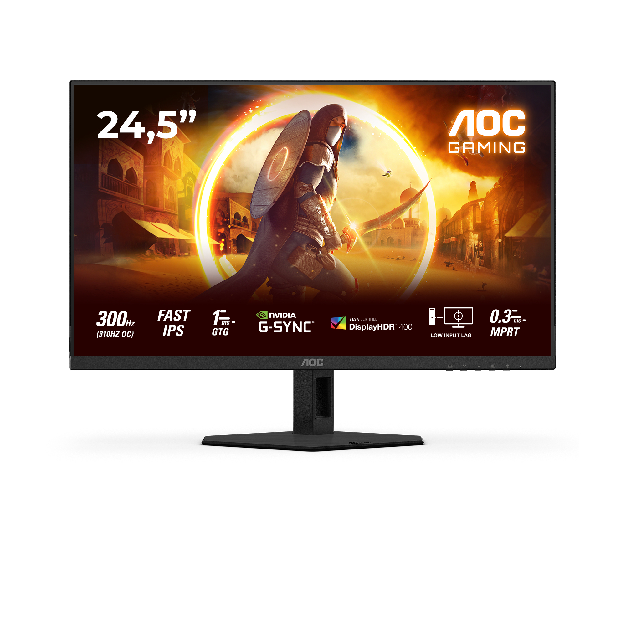 AOC Écran PC Gamer 25G4SRE 24,5 Pouces Full HD 240Hz
