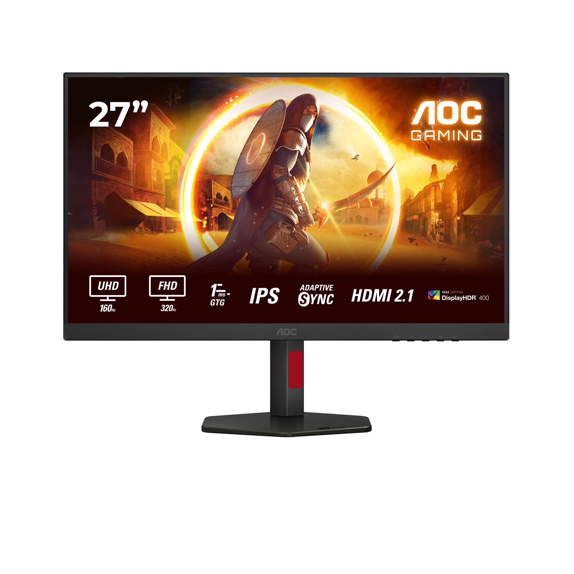 AOC Écran PC Gamer U27G4X 27 Pouces 4K UHD