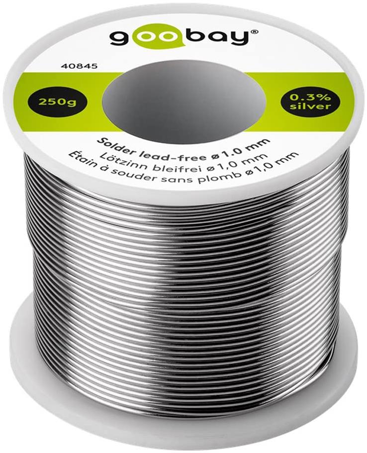 Goobay Bobine d'étain à souder 1mm 250g