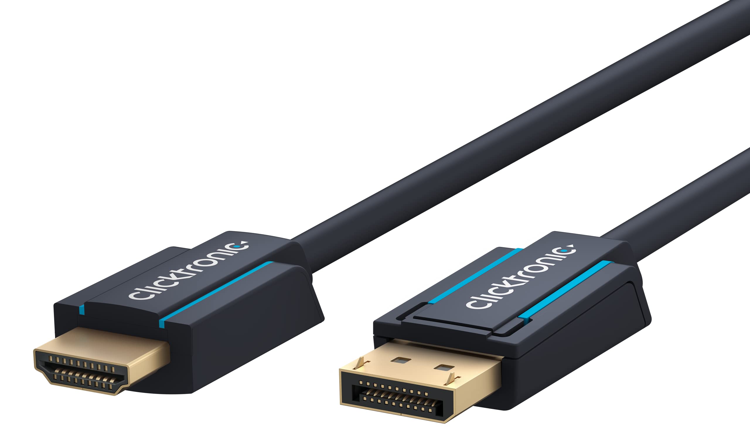 Clicktronic Câble adaptateur actif DisplayPort / HDMI 2.0 (5 mètres)