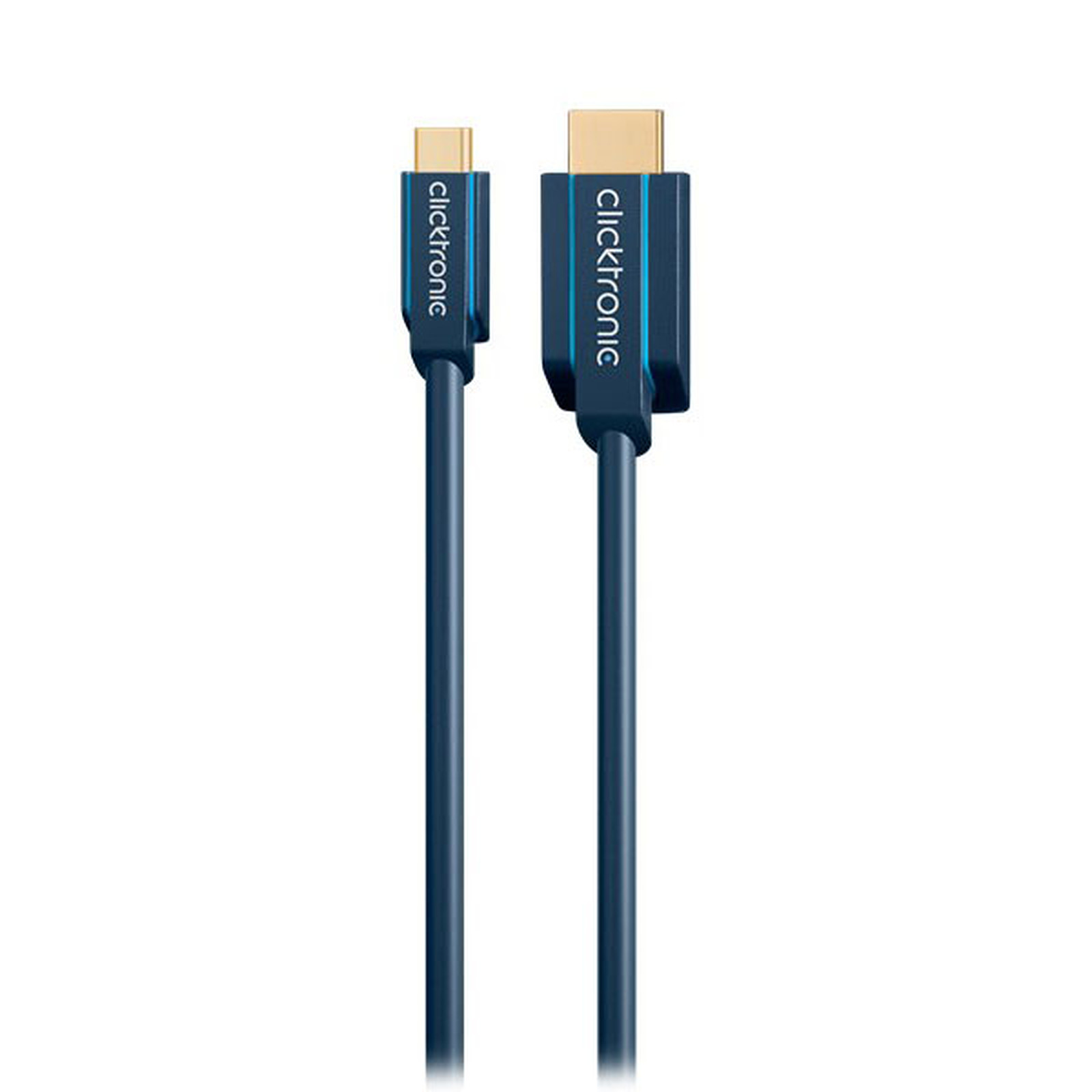 Clicktronic Câble USB-C / HDMI (Mâle/Mâle)