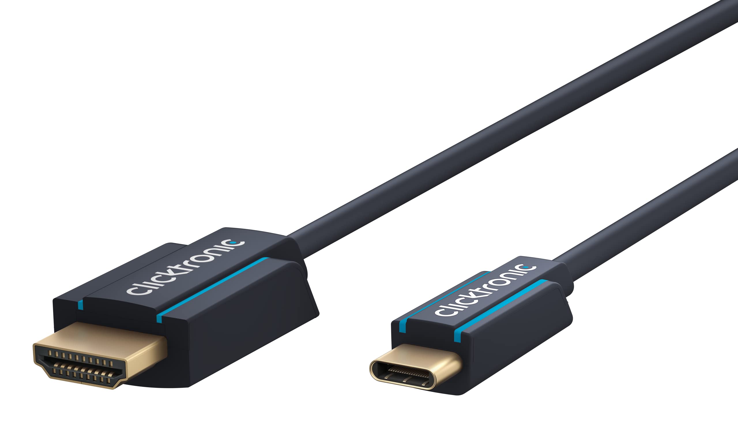Clicktronic Câble USB-C / HDMI (Mâle/Mâle)