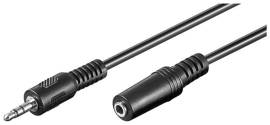 Goobay Rallonge Câble Jack 3,5mm M/F 5m (Noir)