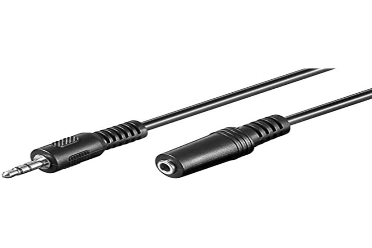 Goobay Rallonge Câble Jack 3,5mm M/F 3m (Noir)