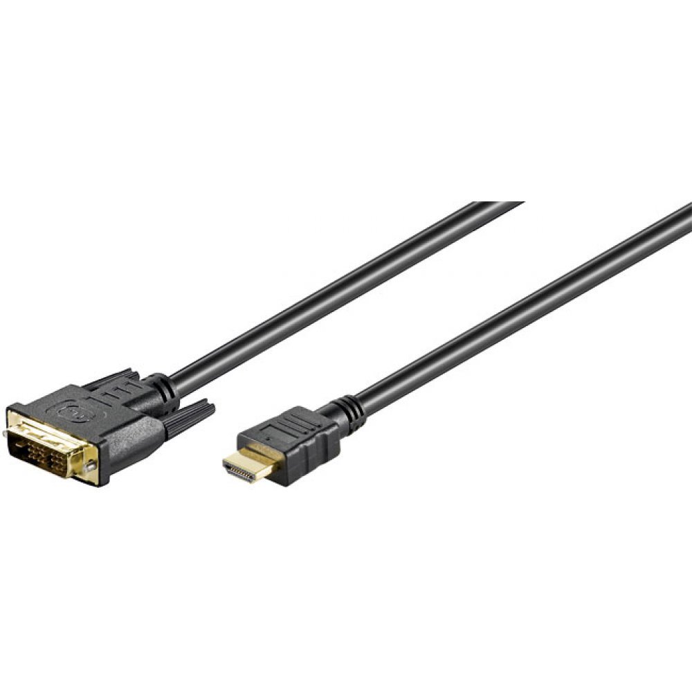 Goobay Cable DVI-D vers HDMI 1m M/M (Noir)