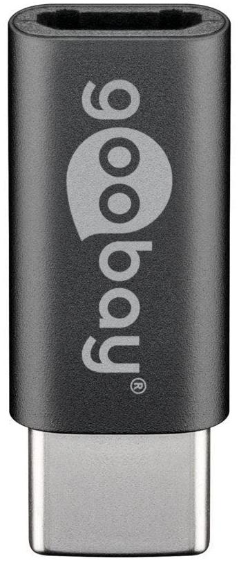 Goobay Adaptateur USB 2.0 Type C vers Micro USB OTG (Gris)