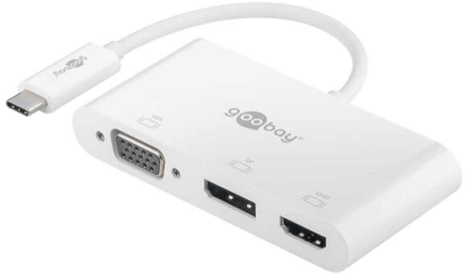 Goobay Goobay adaptateur USB 3.1 type C vers HDMI + DP + VGA