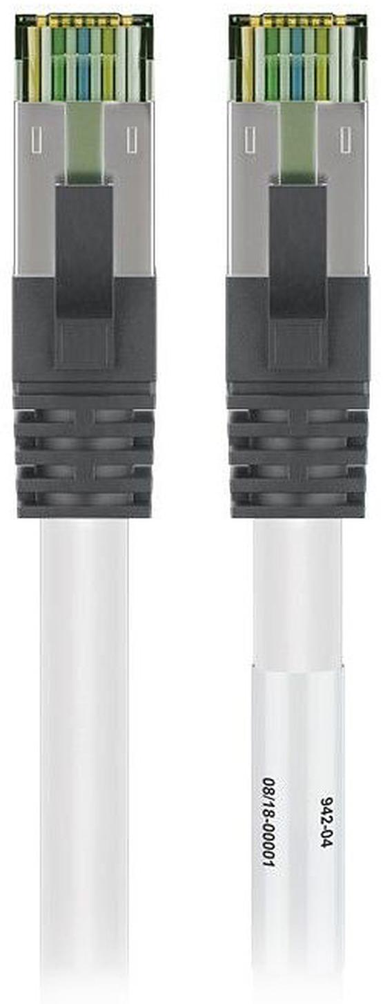 Goobay Câble RJ45 Cat 8.1 S/FTP 0.25 m (Blanc)