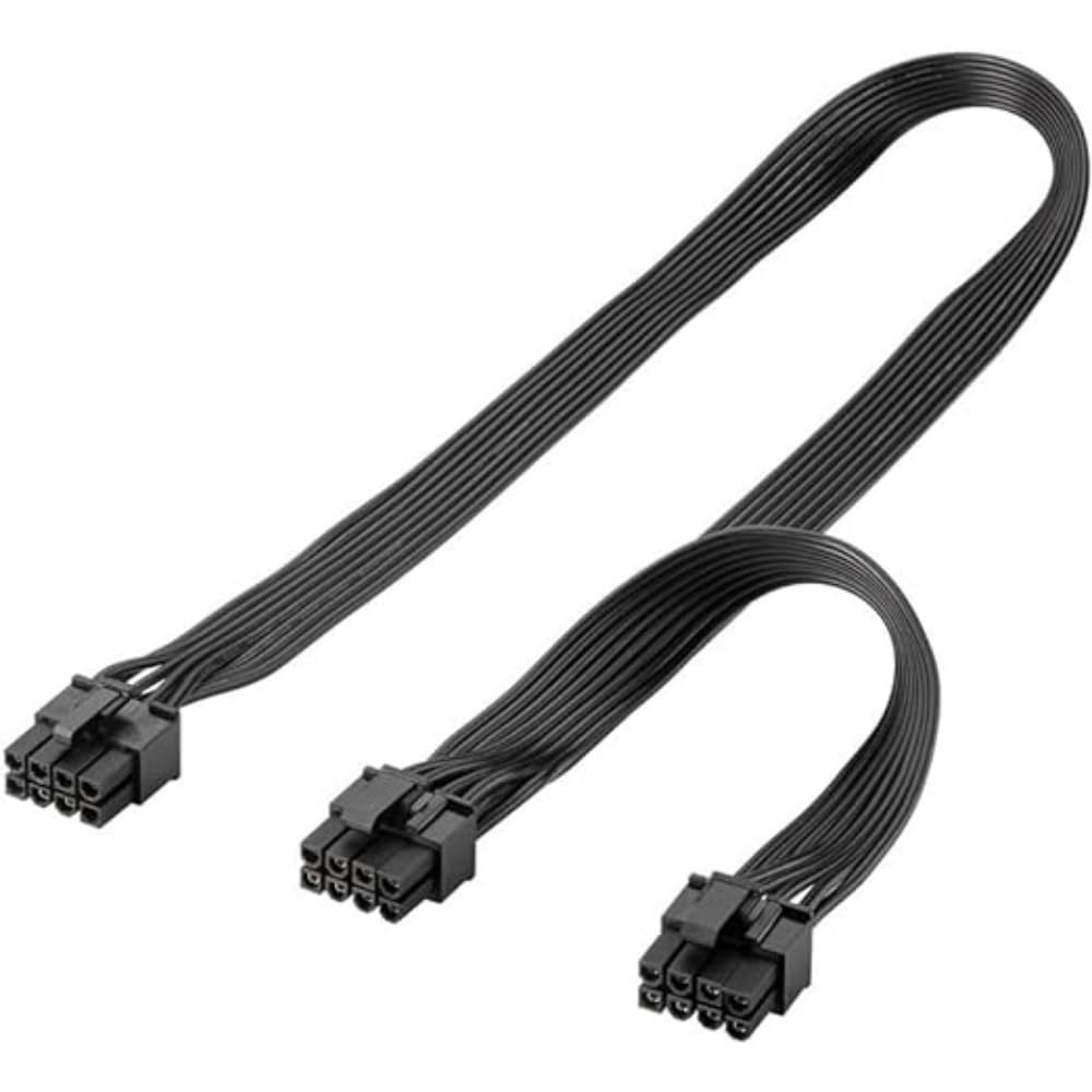 Goobay Fiche PCIe à 8 broches sur 2 x prise PCIe 6+2