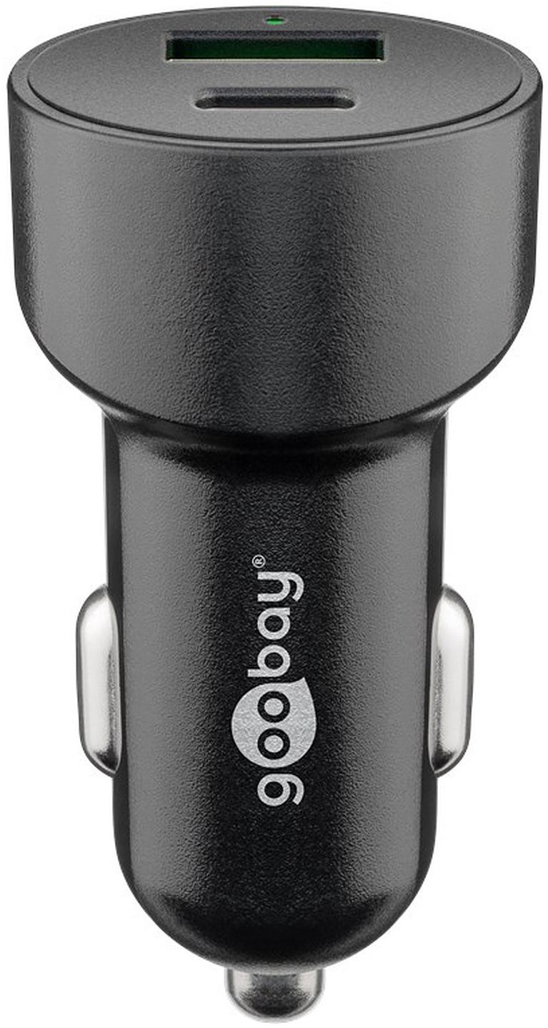 Goobay Chargeur de voiture USB-A/USB-C PD (48 W)