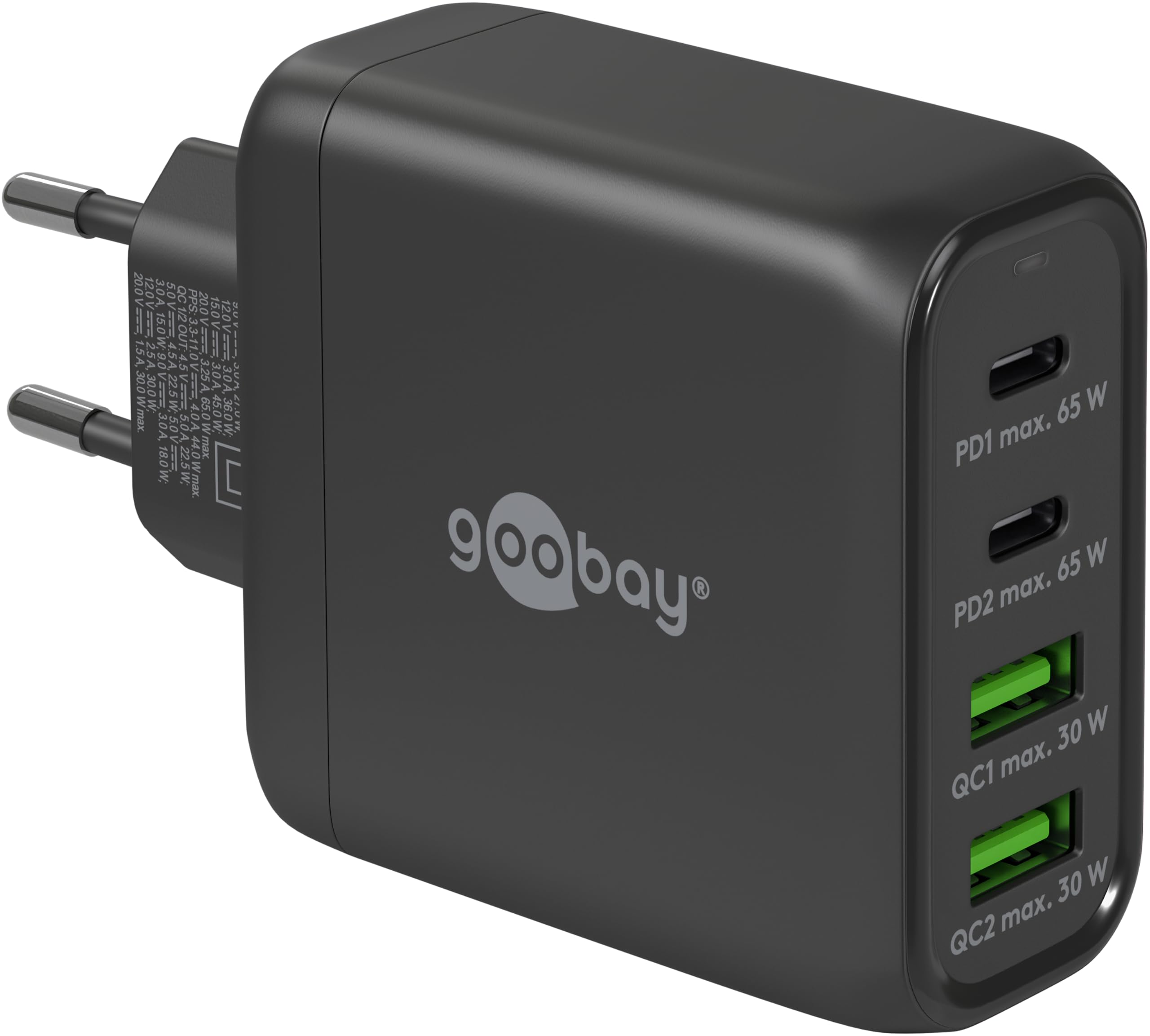 Goobay USB-C Multiport-Schnellladegerät
