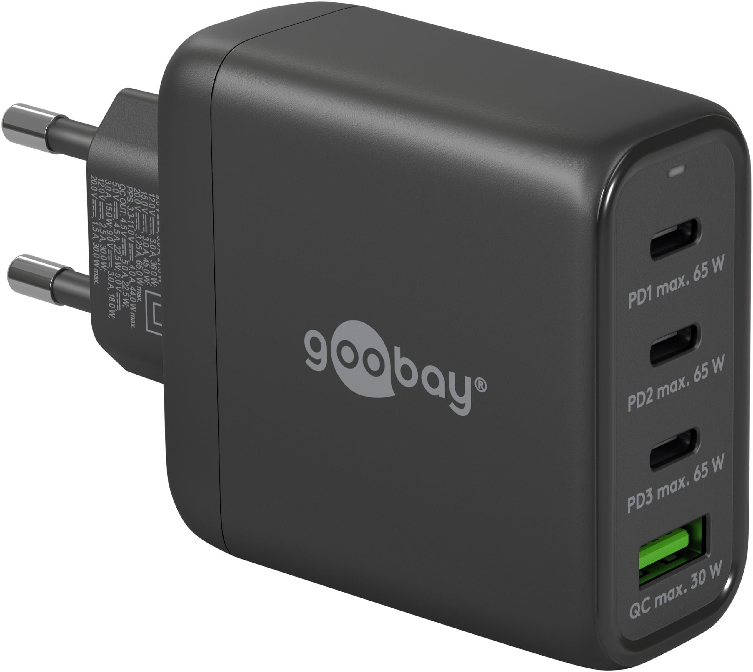 Goobay USB-C Multiport-Schnellladegerät
