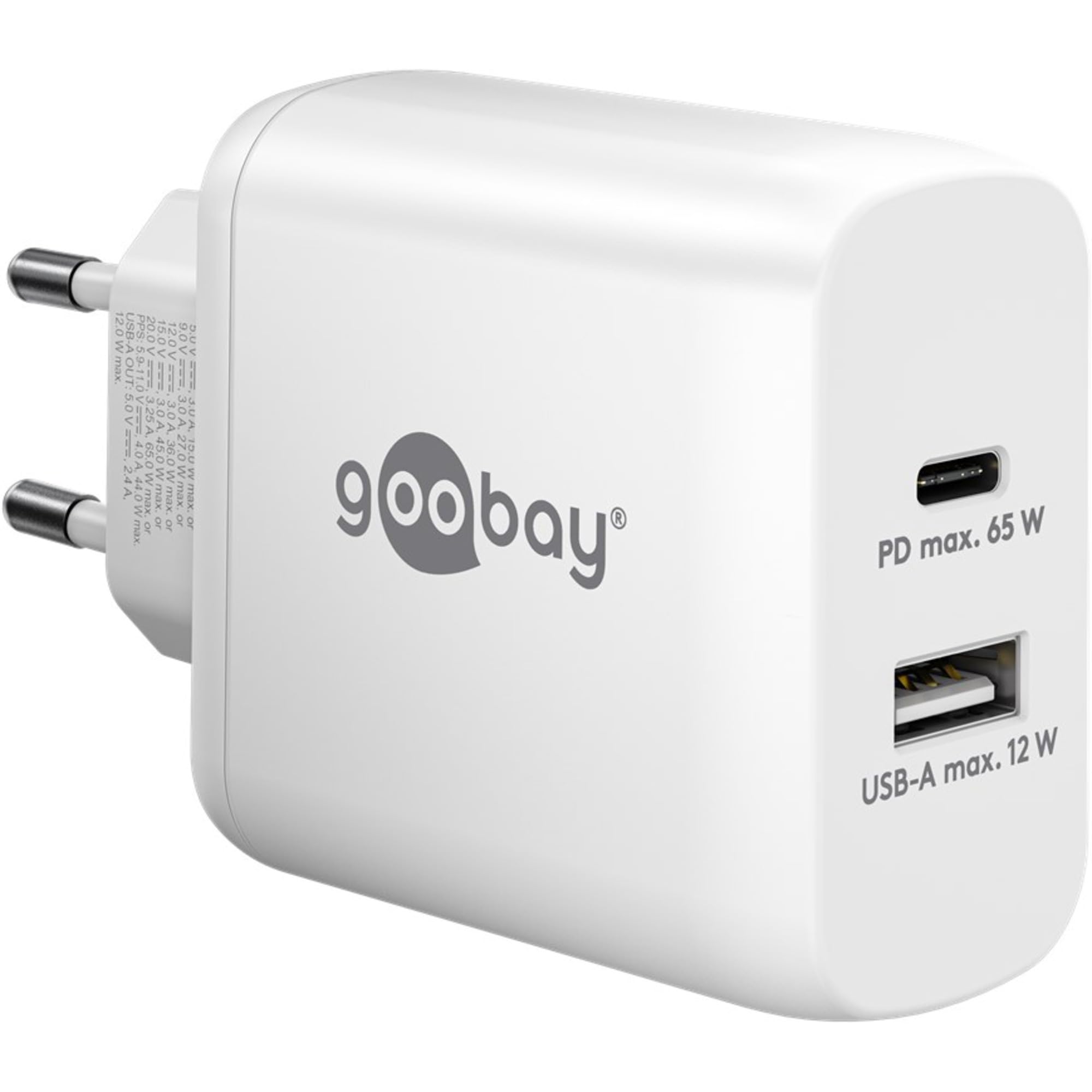 Goobay USB-C Dual-Schnellladegerät
