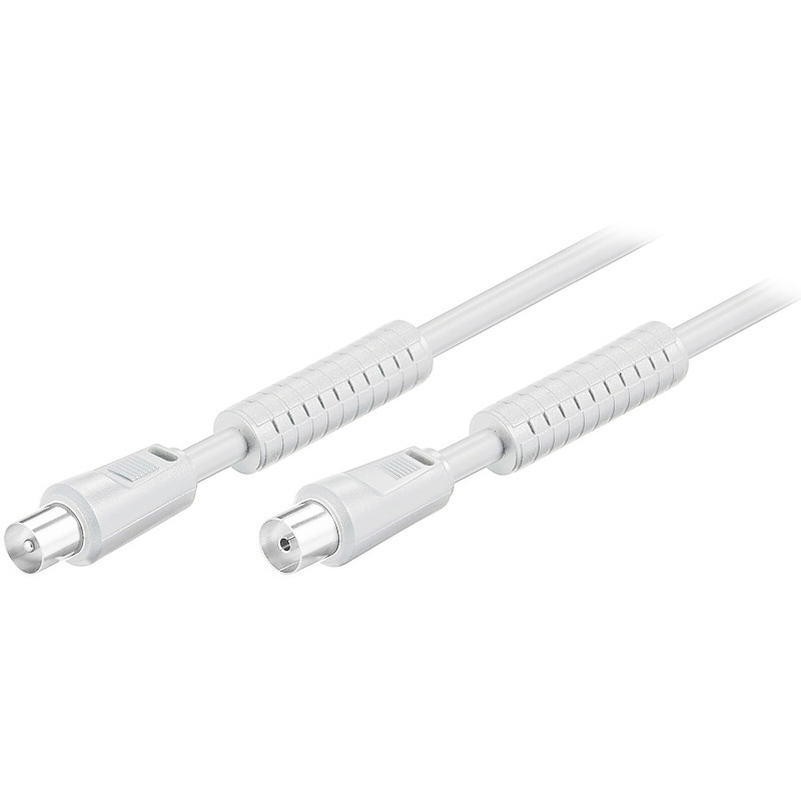 GENERIQUE Câble coaxial haute qualité mâle/femelle pour antenne TV (1.5 mètre)