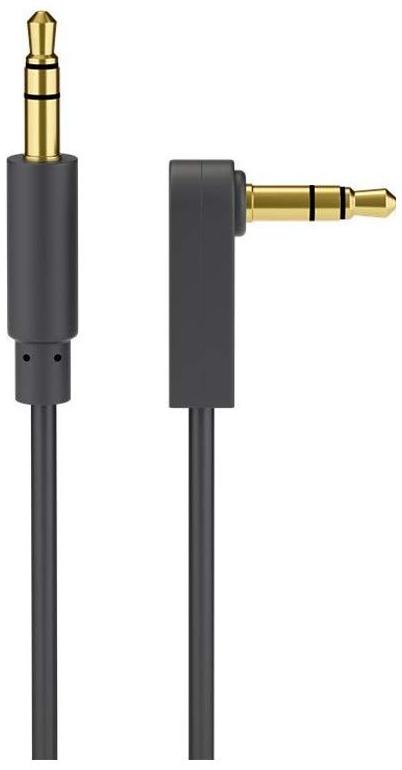 Goobay Cordon Audio Stéréo Jack 3.5 mm Coudé 1 m