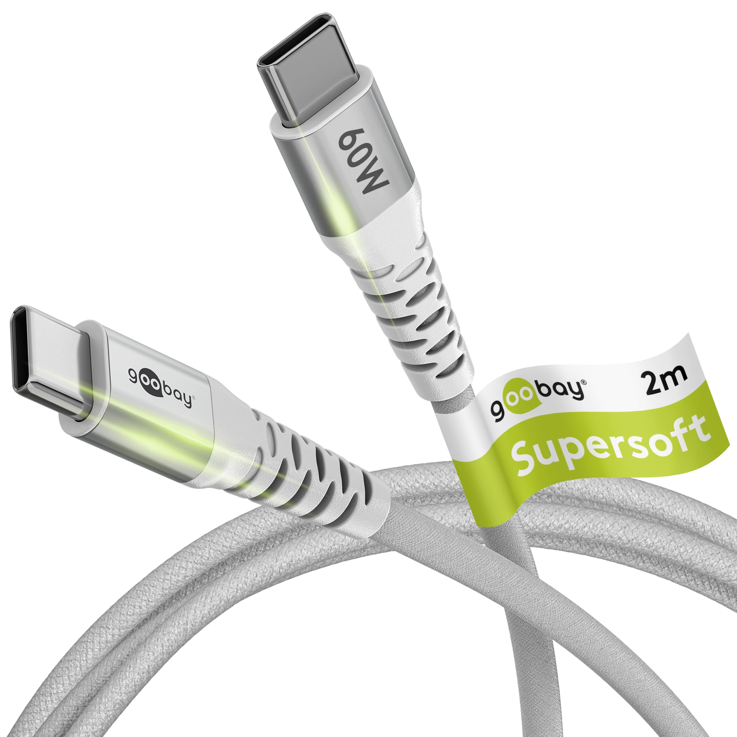 Goobay Supersoftes USB 2.0 Textilkabel