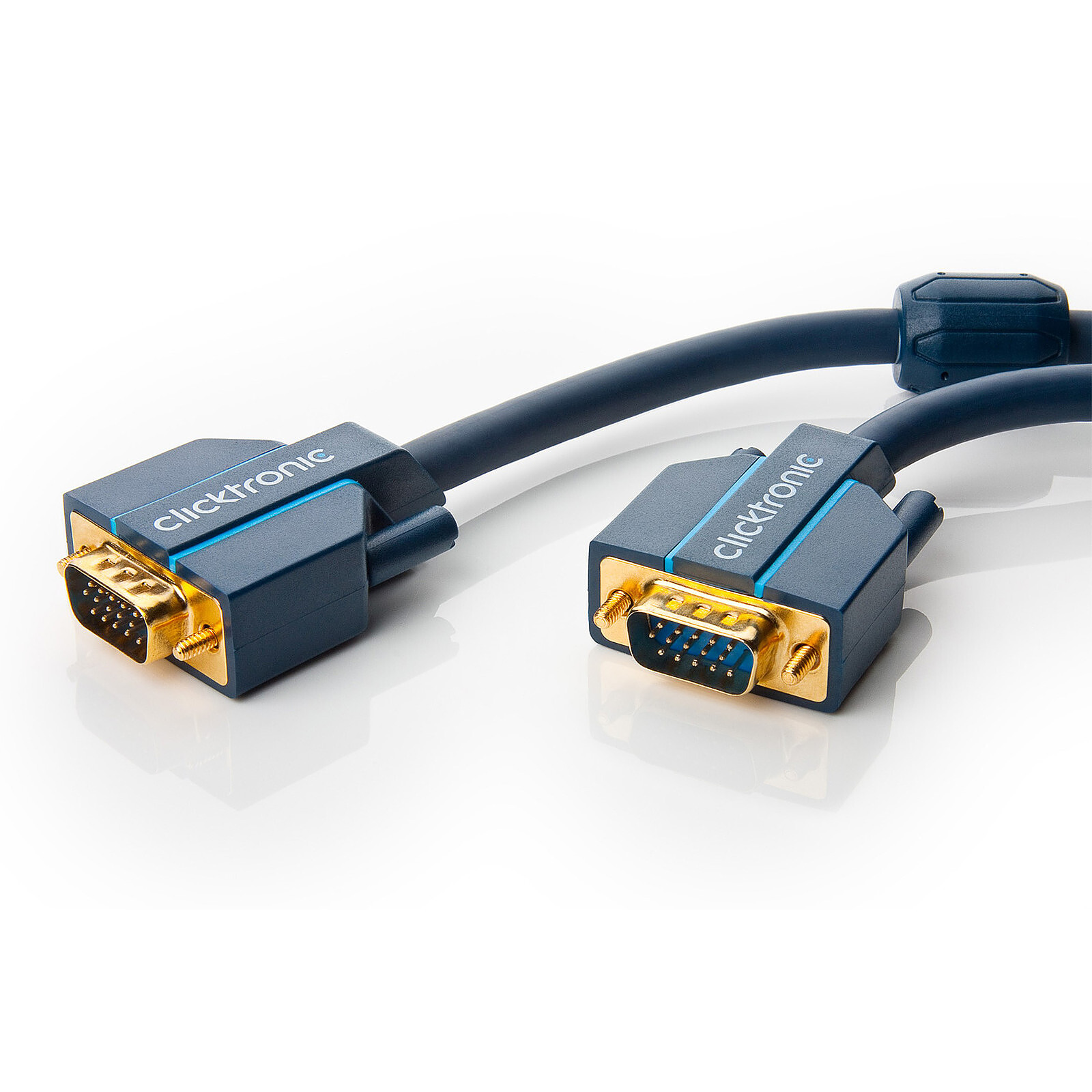 Clicktronic Nom : Câble VGA Full HD mâle / mâle (5 mètres)