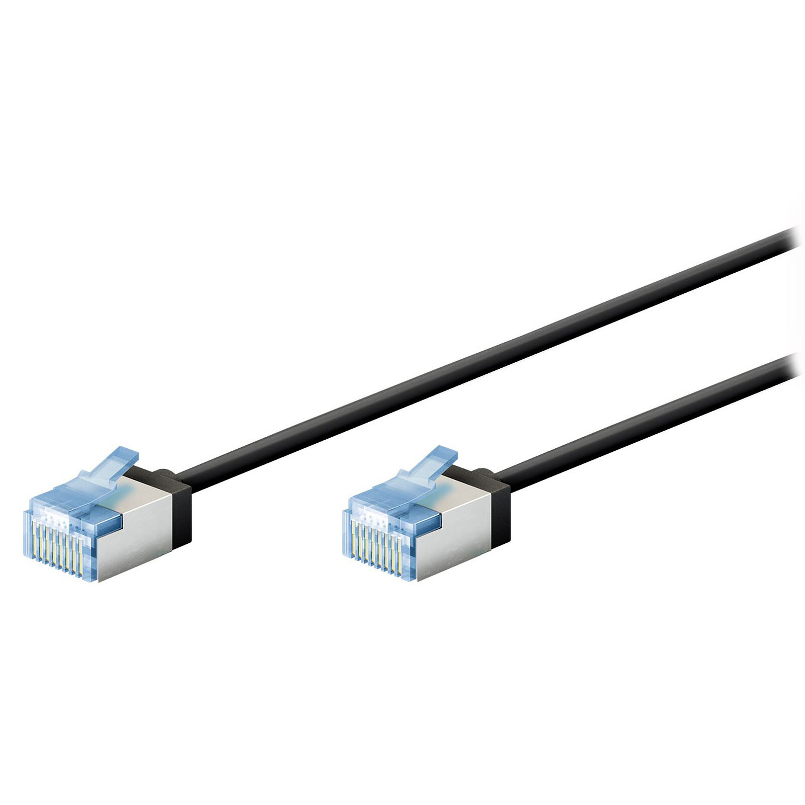 Goobay Goobay Câble RJ45 Slim Cat 6a U/FTP 2 m (Noir)