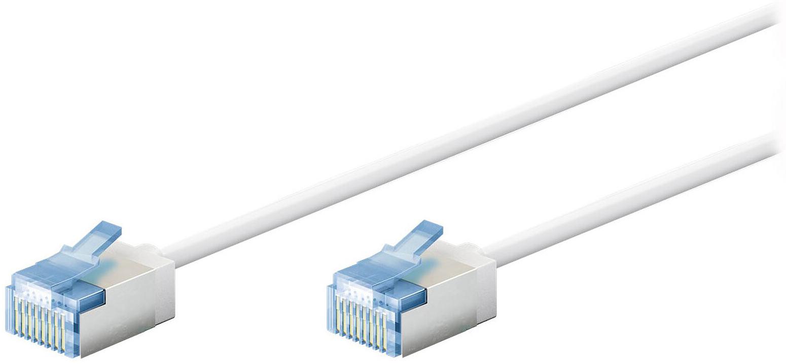 Goobay Modèle : Câble RJ45 Slim Cat 6a U/FTP 0.5 m