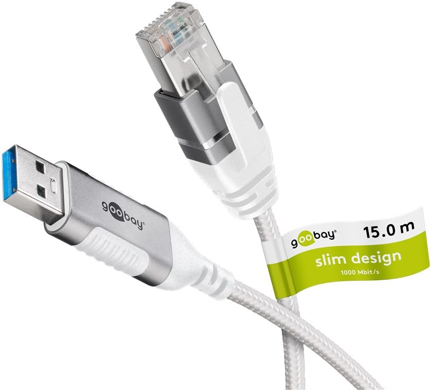 Goobay Ethernet-Adapterkabel USB-A 3.2 Gen1 > RJ-45