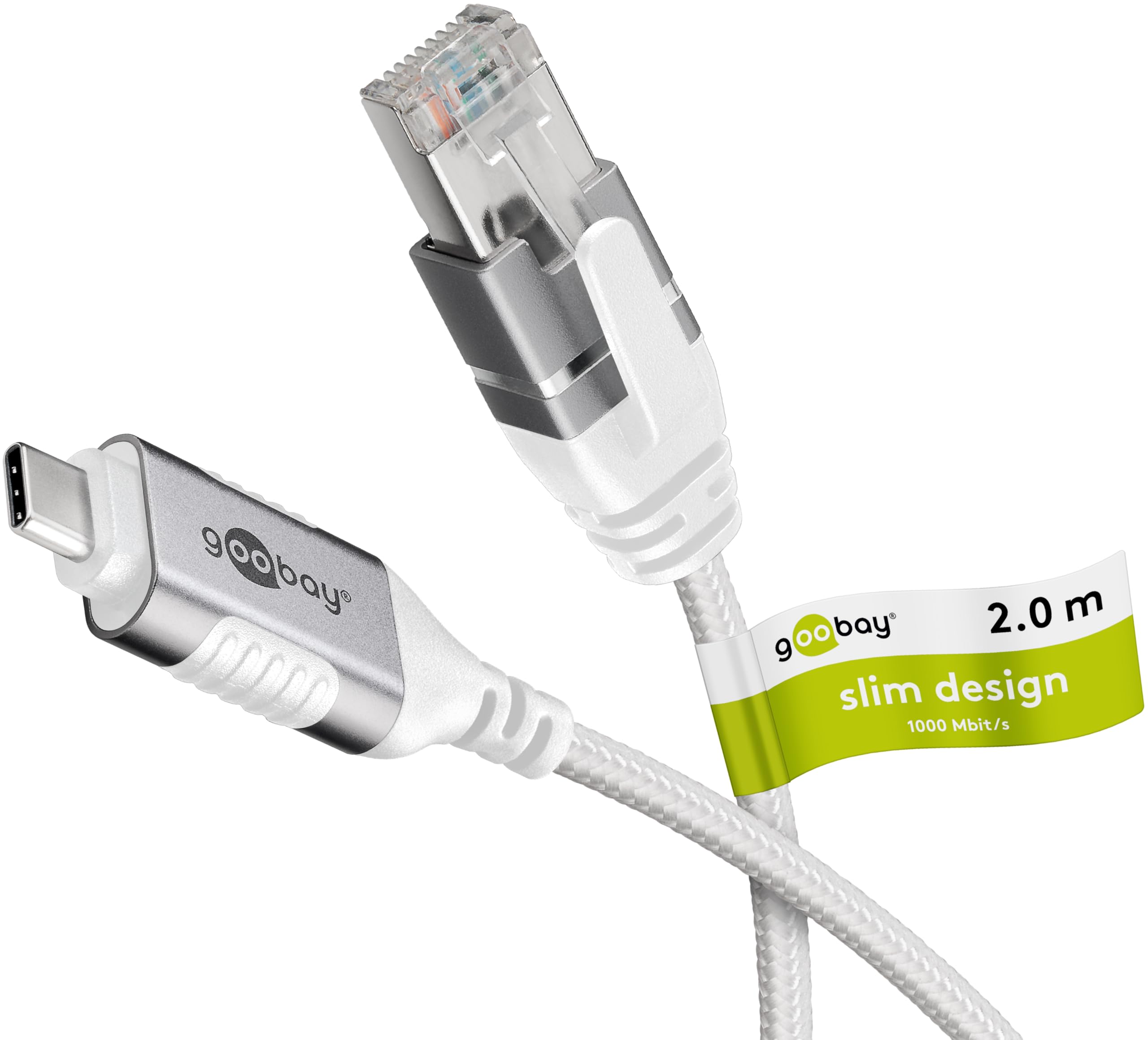 Goobay Ethernet-Adapterkabel USB-C 3.2 Gen2 > RJ-45