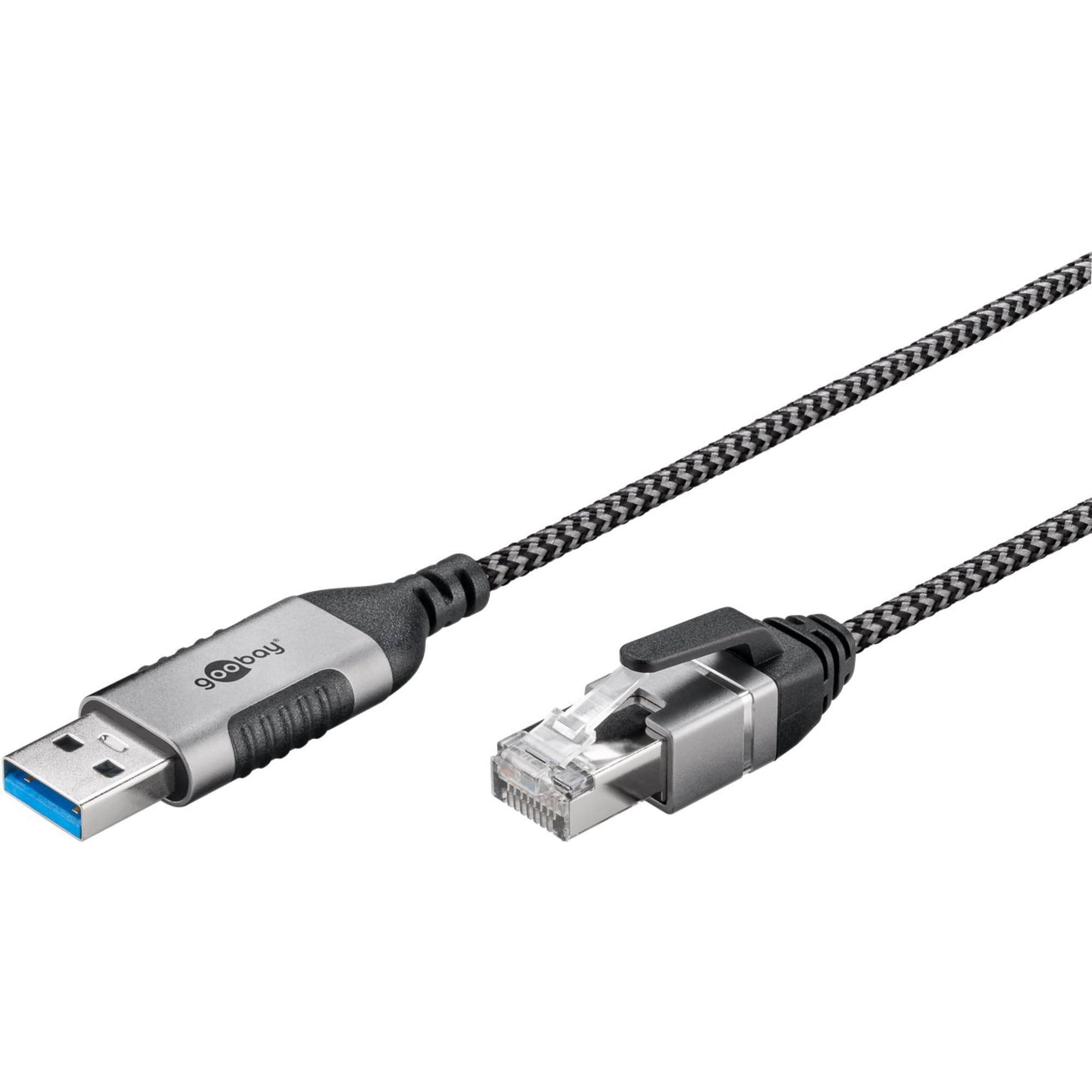 Goobay Ethernet-Adapterkabel USB-A 3.2 Gen1 > RJ-45