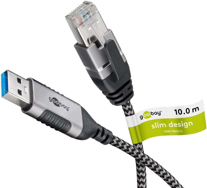 Goobay Ethernet-Adapterkabel USB-A 3.2 Gen1 > RJ-45