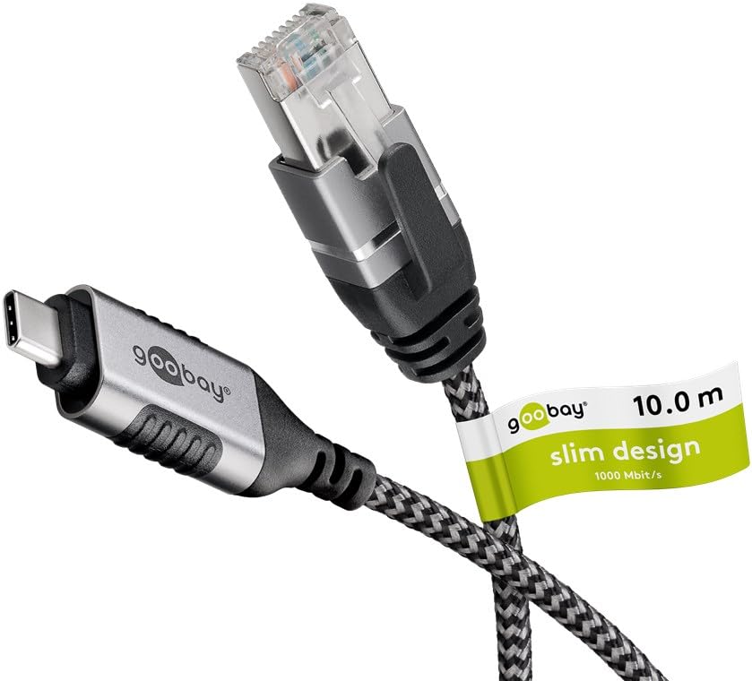 Goobay Ethernet-Adapterkabel USB-C 3.2 Gen2 > RJ-45