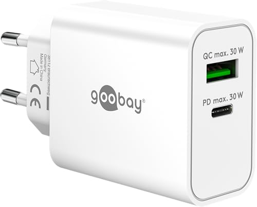 Goobay USB-C PD GaN Dual-Schnelladegerät 30 W
