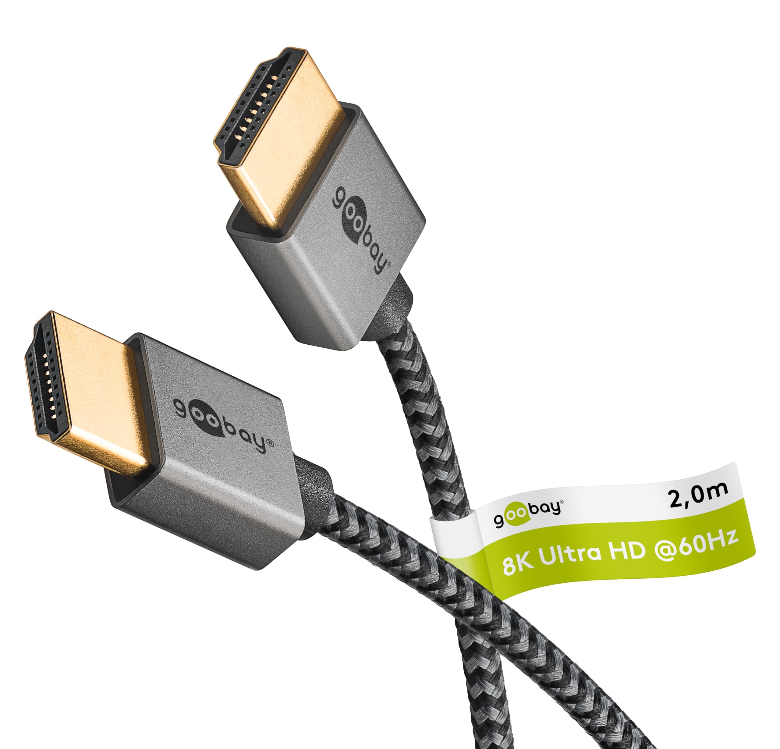 Goobay Plus Slim High-Speed-HDMI-Kabel avec Ethernet