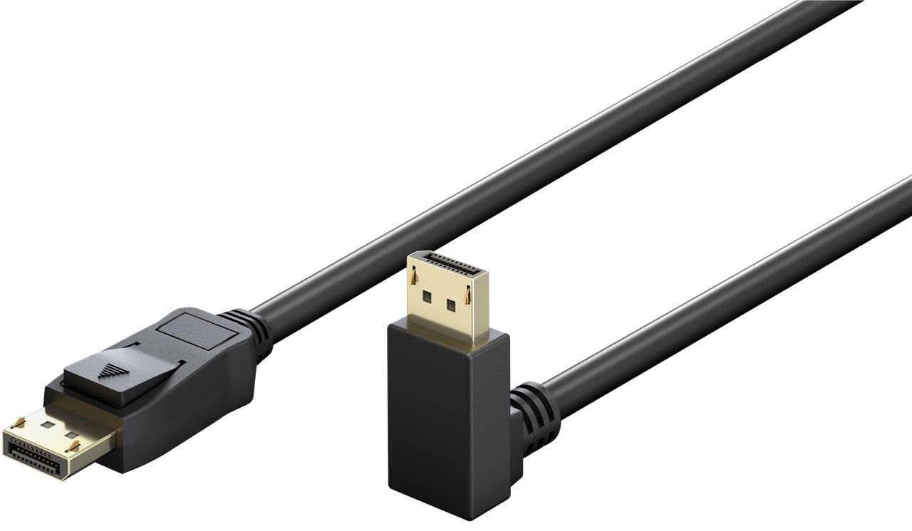 Goobay Kabel DisplayPort Stecker 90° > DisplayPort Stecker
