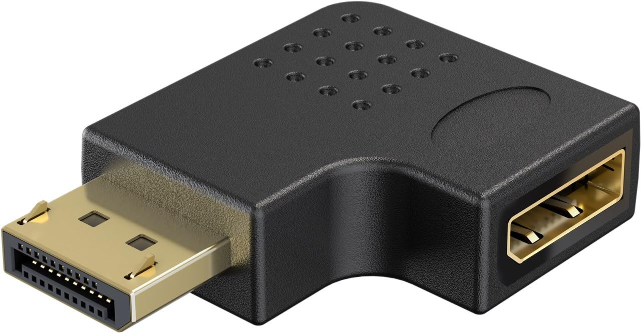 Goobay DisplayPort Adapter 8K (90° Droite)