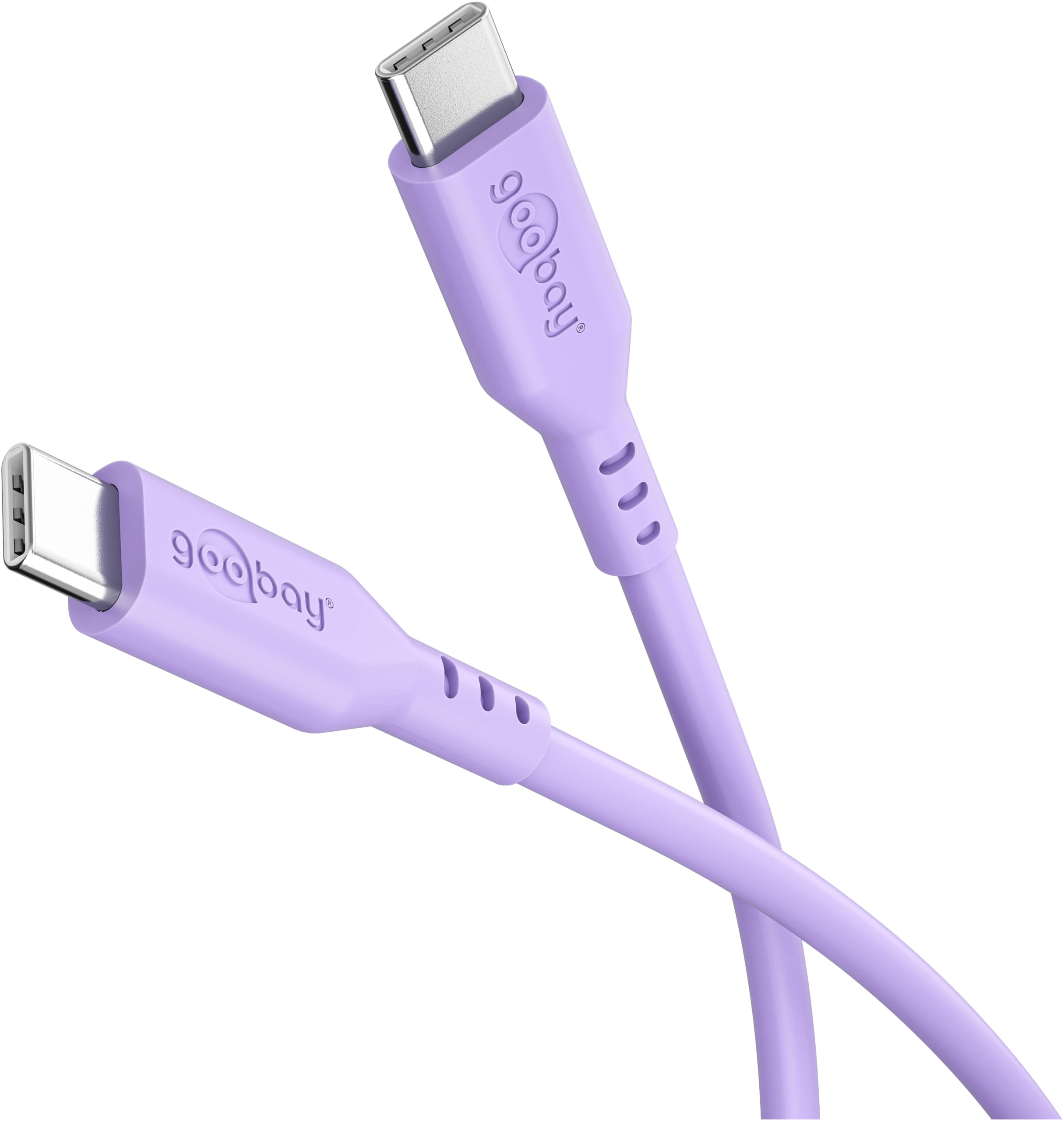 Goobay USB 2.0 Silikonkabel violet
