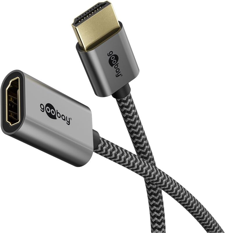 Goobay Ultra High-Speed HDMI-Flexiadapter (schwarz/gold)