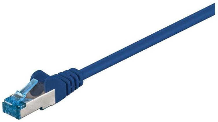 Goobay Câble/Cordon réseau RJ45 Catégorie 6A SSTP (S/FTP) Droit 50m (Blanc)
