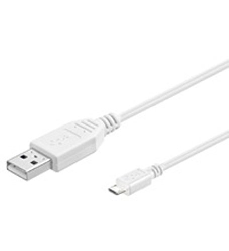 Goobay Cable USB 2.0 type A - Micro B M/M 1,80m (Blanc)