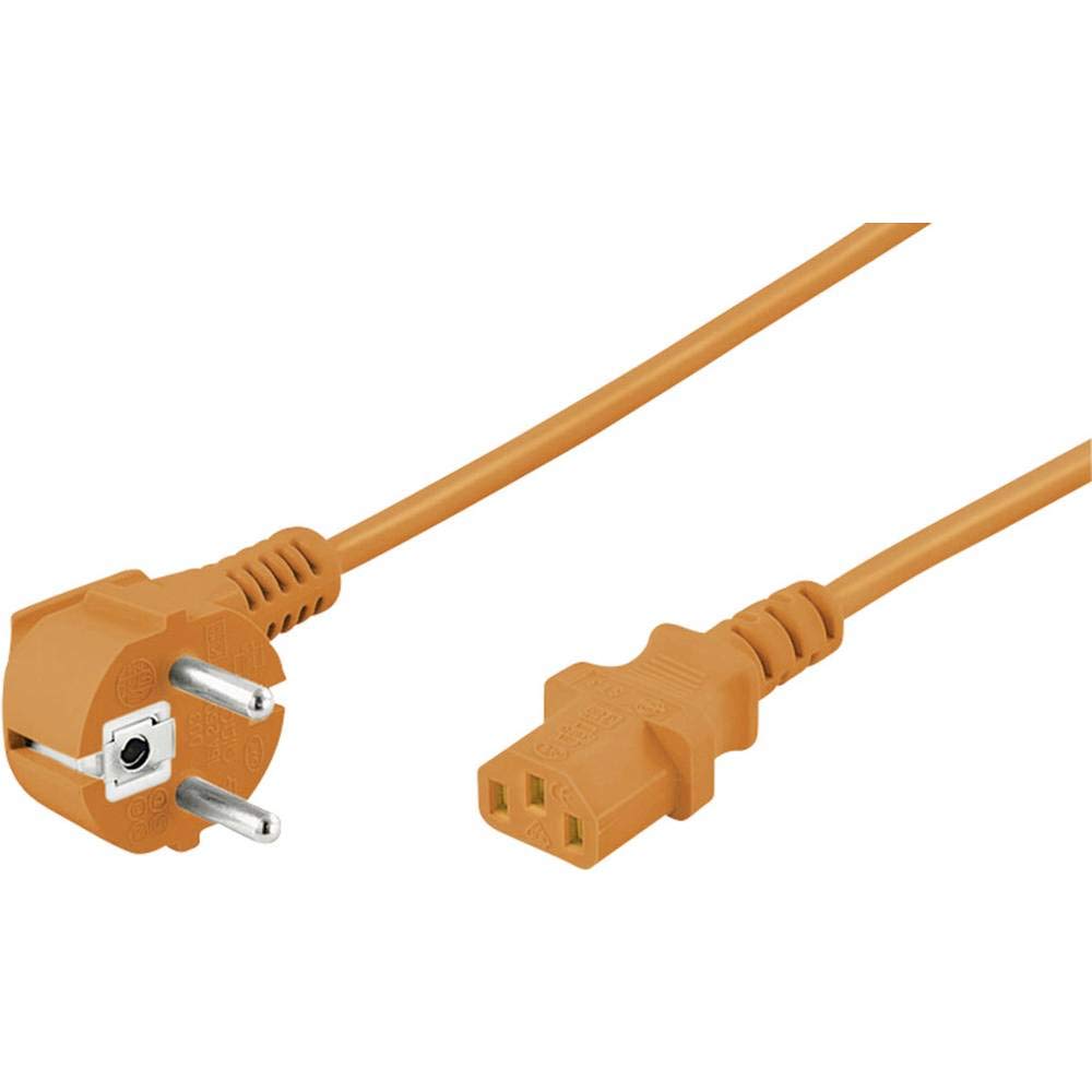 Goobay Câble d'alimentation coudé 3m (Orange)