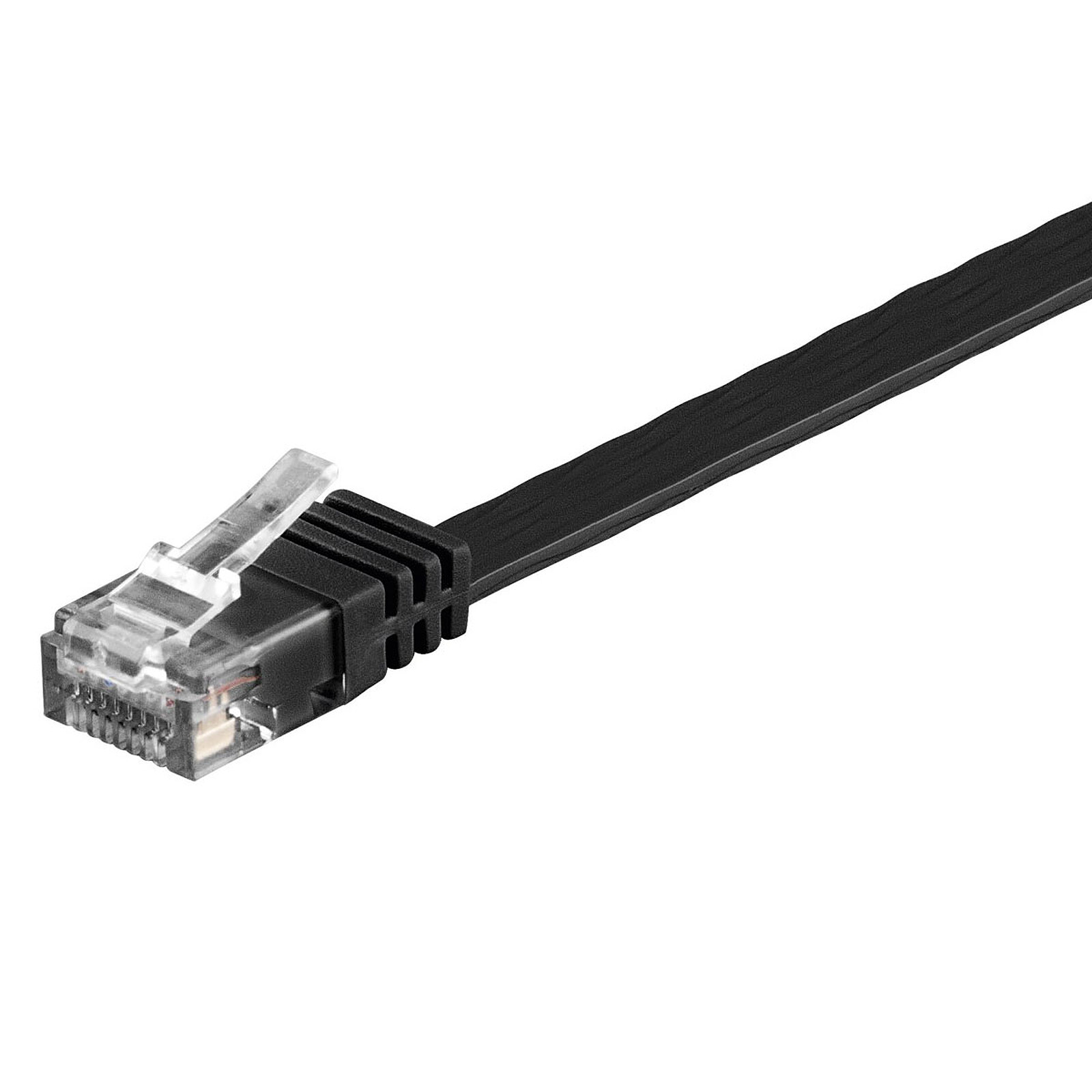 GENERIQUE Nom : Câble RJ45 plat catégorie 6 U/UTP 5 m (Noir)