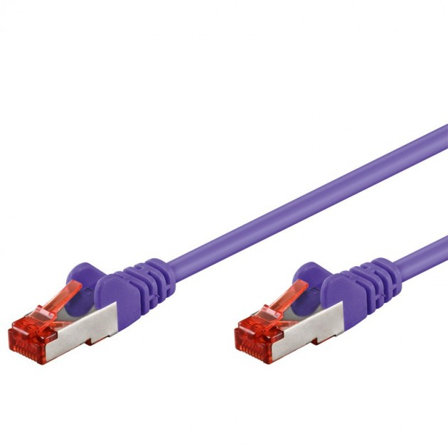 Goobay Câble Réseau RJ45 Cat 6 S/FTP 2 m (Violet)