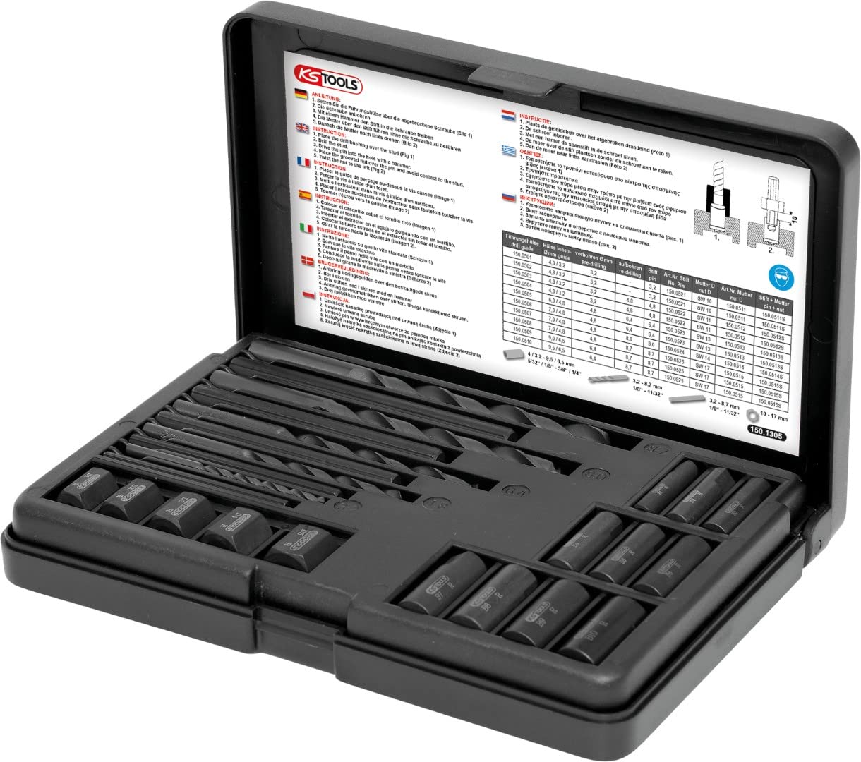 KS TOOLS Jeu d'extracteurs, 25 pcs.