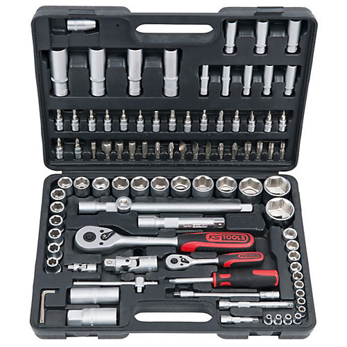 KS TOOLS COFFRET DE DOUILLES ET ACCESSOIRES F6 1/4''