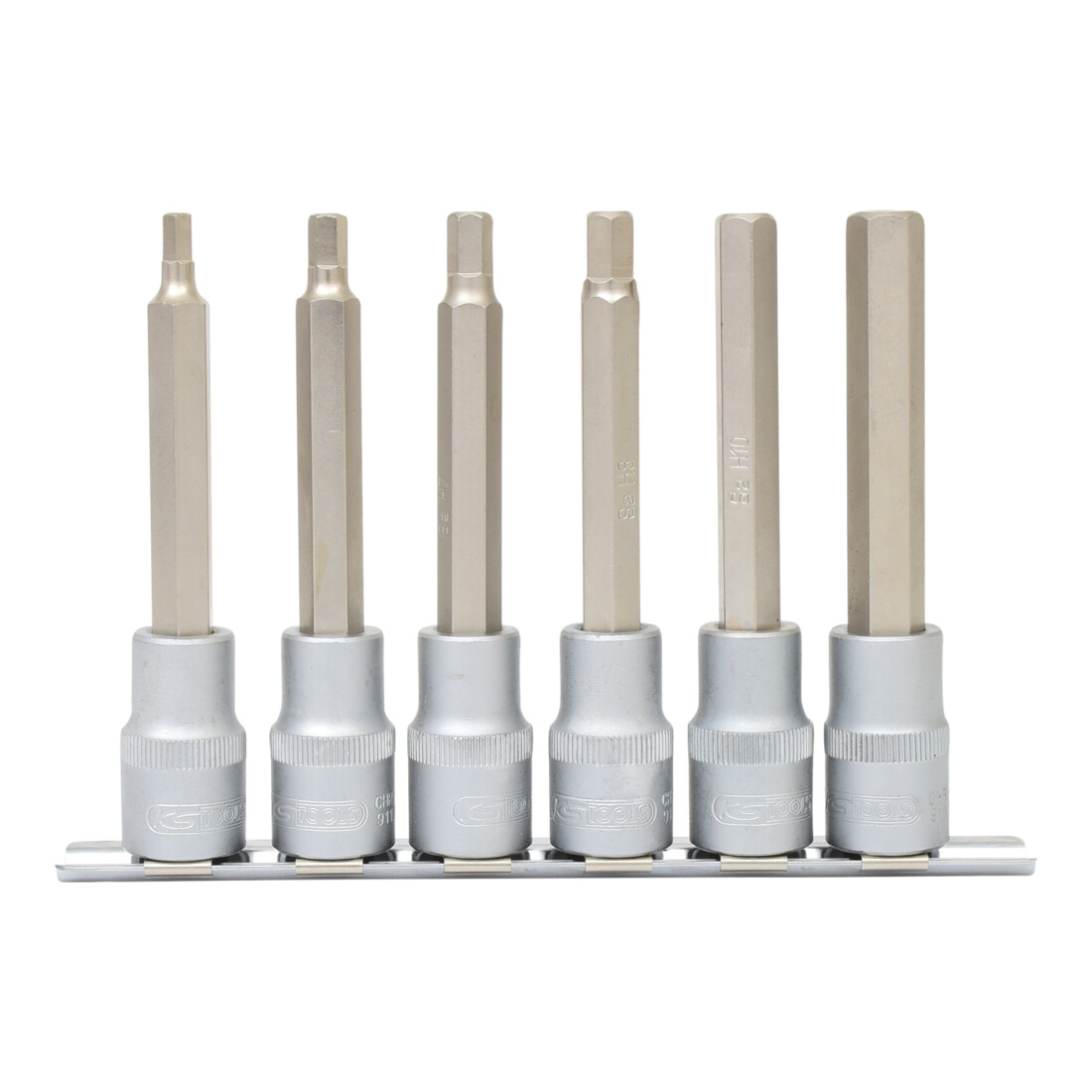 KS TOOLS 1/2' Jeu de douilles tournevis 6 pans intérieur, longues, 6 pcs.
