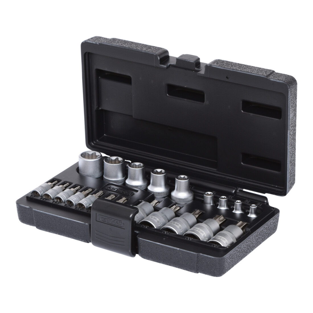 KS TOOLS 1/4'+1/2' Coffret de douilles Torx, 21 pcs.