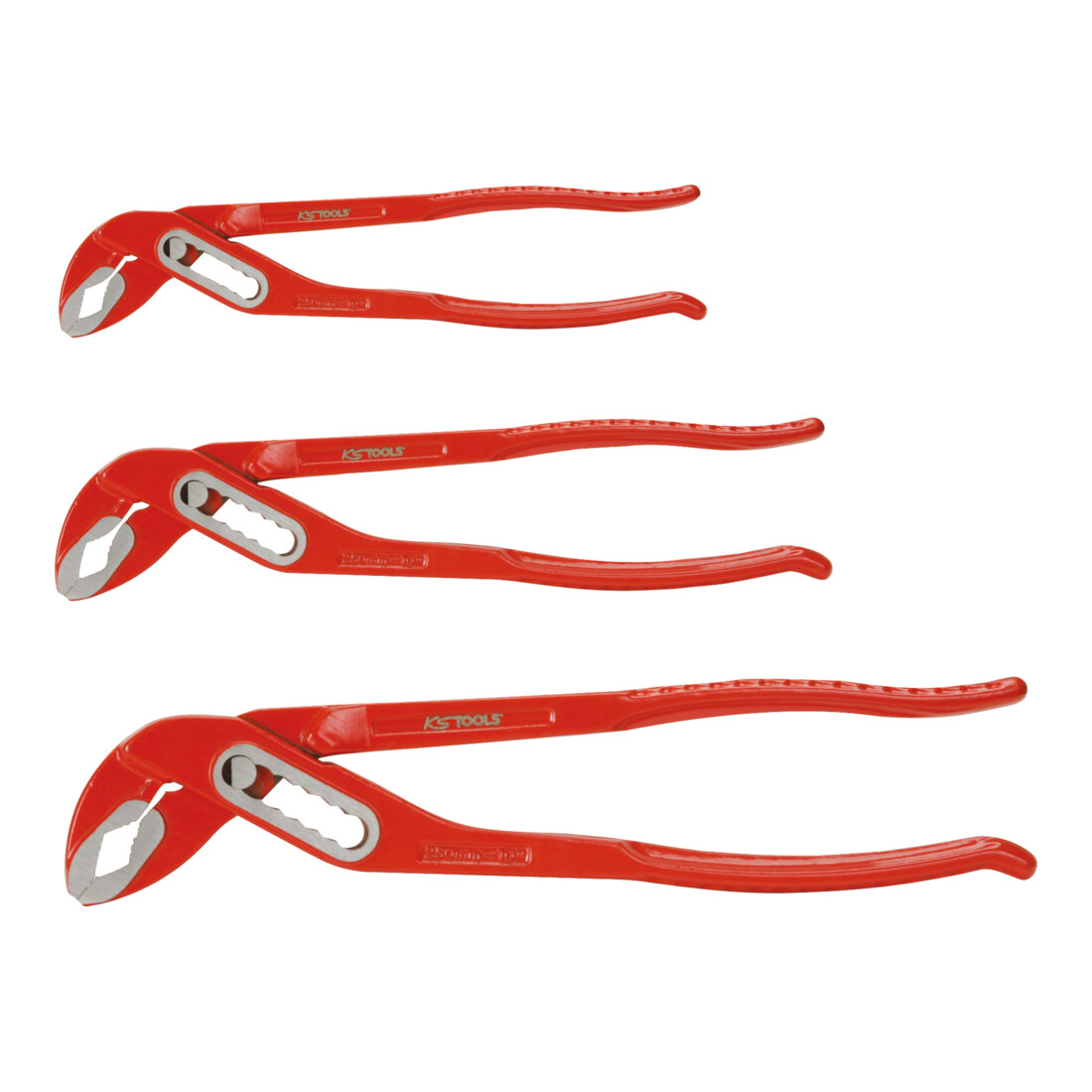 KS TOOLS Jeu de pinces multiprises, 3 pcs., 7'-12'